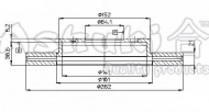 Тормозной диск ASHUKI H037-55