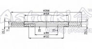 Тормозной диск ASHUKI M608-06