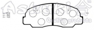 Комплект тормозных колодок ASHUKI D093-03