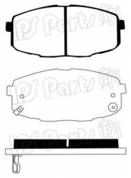 Комплект тормозных колодок IPS Parts IBD-1K09