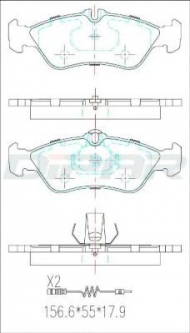 Комплект тормозных колодок DITAS DFB2941