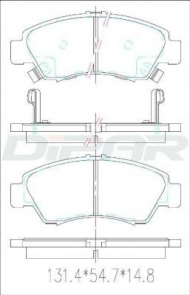 Комплект тормозных колодок DITAS DFB5242