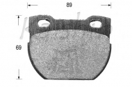 Комплект тормозных колодок KAISHIN D10104