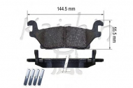 Комплект тормозных колодок KAISHIN D10153