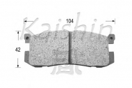 Комплект тормозных колодок KAISHIN D3056