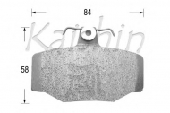 Комплект тормозных колодок KAISHIN FK1214