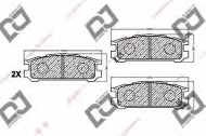 Комплект тормозных колодок DJ PARTS BP1037