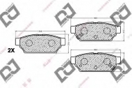 Комплект тормозных колодок DJ PARTS BP1057