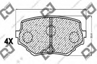 Комплект тормозных колодок DJ PARTS BP1097