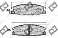 Комплект тормозных колодок DJ PARTS BP1100
