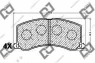 Комплект тормозных колодок DJ PARTS BP1118