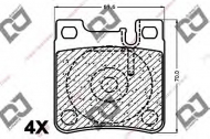 Комплект тормозных колодок DJ PARTS BP1179