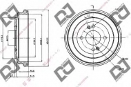 Тормозный барабан DJ PARTS BR1023
