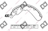 Комлект тормозных накладок DJ PARTS BS1087