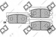 Комплект тормозных колодок DJ PARTS BP1152