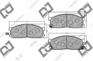 Комплект тормозных колодок DJ PARTS BP1255