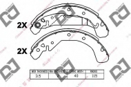 Комлект тормозных накладок DJ PARTS BS1150