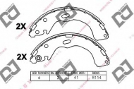 Комлект тормозных накладок DJ PARTS BS1288
