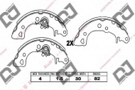 Комлект тормозных накладок DJ PARTS BS1120
