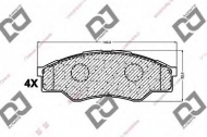 Комплект тормозных колодок DJ PARTS BP1308