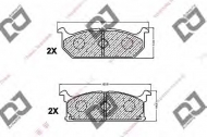Комплект тормозных колодок DJ PARTS BP1359