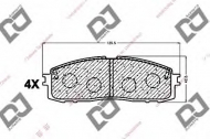 Комплект тормозных колодок DJ PARTS BP1402