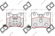 Комплект тормозных колодок DJ PARTS BP1876