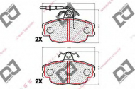 Комплект тормозных колодок DJ PARTS BP1877