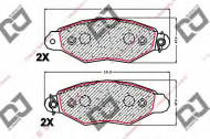 Комплект тормозных колодок DJ PARTS BP1915