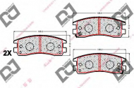 Комплект тормозных колодок DJ PARTS BP2024