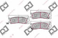Комплект тормозных колодок DJ PARTS BP1671