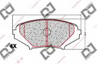 Комплект тормозных колодок DJ PARTS BP1681