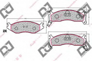 Комплект тормозных колодок DJ PARTS BP2057