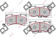 Комплект тормозных колодок DJ PARTS BP2071