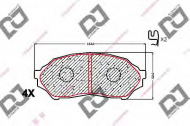 Комплект тормозных колодок DJ PARTS BP1694