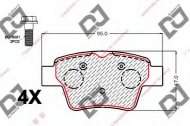 Комплект тормозных колодок DJ PARTS BP2127