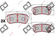 Комплект тормозных колодок DJ PARTS BP2134
