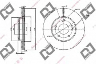 Тормозной диск DJ PARTS BD1040