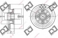 Тормозной диск DJ PARTS BD1104