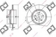 Тормозной диск DJ PARTS BD1153