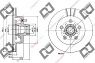 Тормозной диск DJ PARTS BD1221