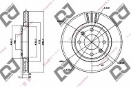 Тормозной диск DJ PARTS BD1270