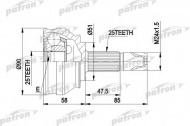 Шарнирный комплект PATRON PCV1258