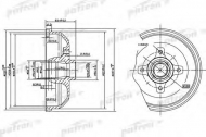 Тормозный барабан PATRON PDR1115