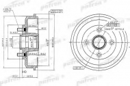 Тормозный барабан PATRON PDR1584