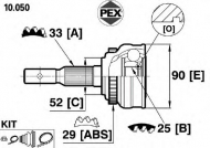 Шарнир PEX 10.050