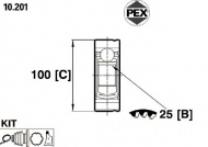 Шарнир PEX 10.201