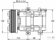 Компрессор BEHR HELLA SERVICE 8FK 351 113-391
