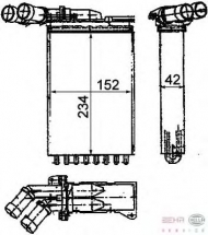 Теплообменник BEHR HELLA SERVICE 8FH 351 312-171