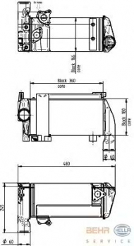 Теплообменник BEHR HELLA SERVICE 8MO 376 765-571
